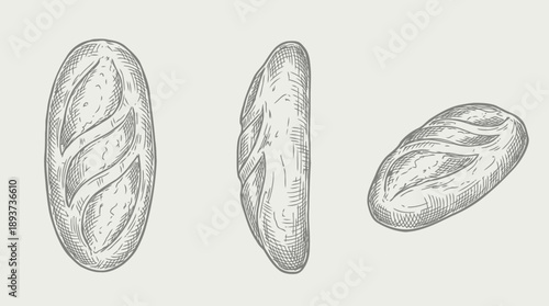 Baking Techniques, Artisan Breads, Kitchen, Illustration, Culinary, Close-Up