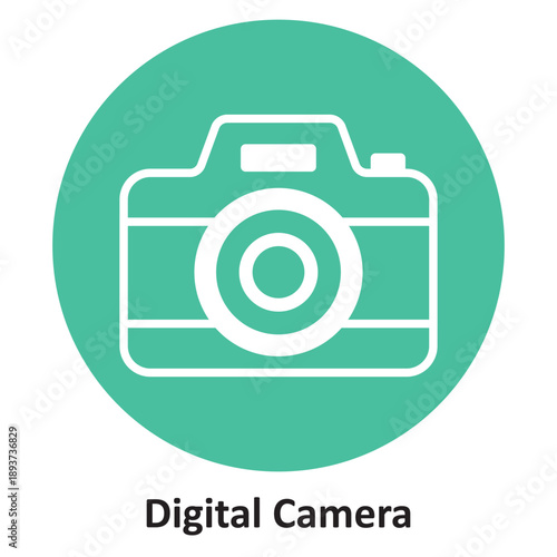 Wallpaper Mural Digital Camera Vector icon which can easily modify or edit Torontodigital.ca