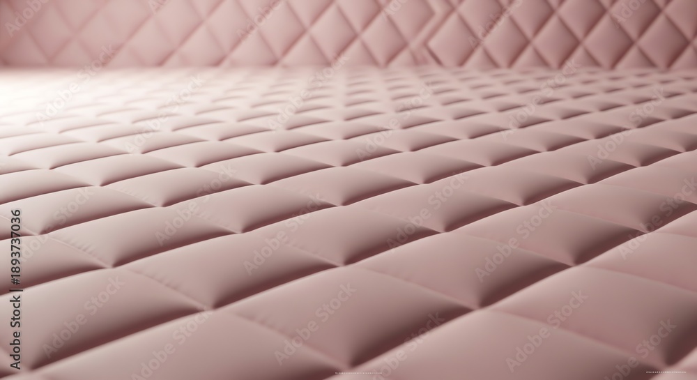 Fototapeta premium Pink quilted texture close-up