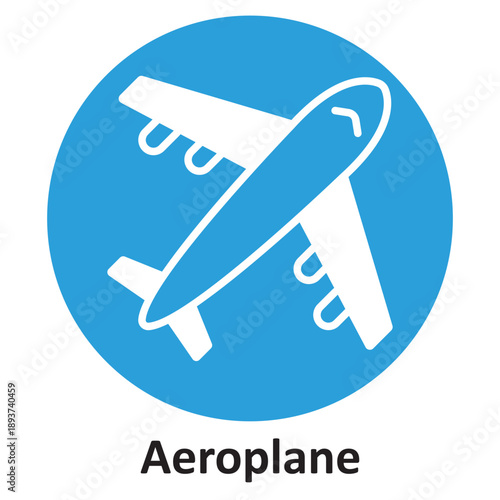 Wallpaper Mural Aeroplane Vector icon which can easily modify or edit Torontodigital.ca