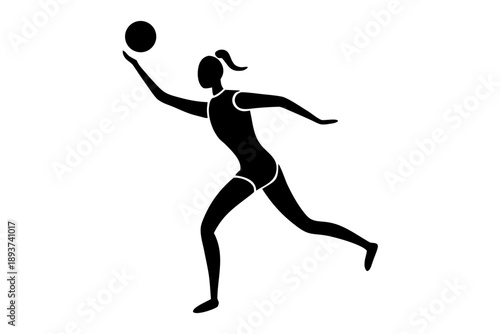 basketball player silhouette vector illustration