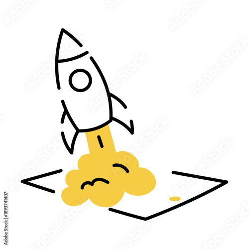 A hand drawn style illustration showing a clock
