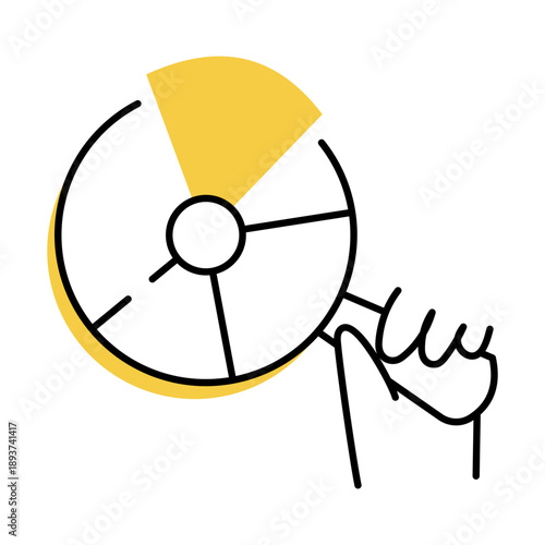 A hand drawn style illustration showing a clock
