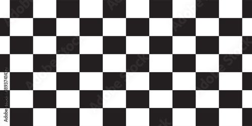 Black and white checkered rectangular frame. Square racing checkerboard pattern. Chessboard geometric pattern. Rally checkerboard pattern. Finish racing frame. Eps 10