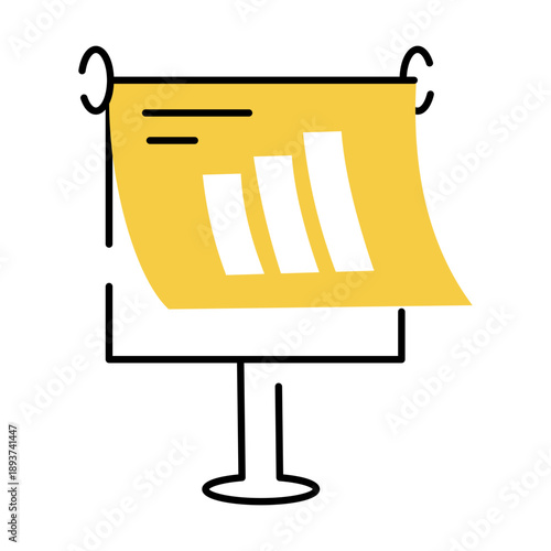 A hand drawn style illustration showing a clock
