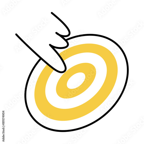 A hand drawn style illustration showing a clock
