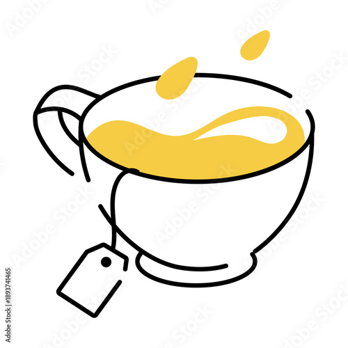 A hand drawn style illustration showing a clock
