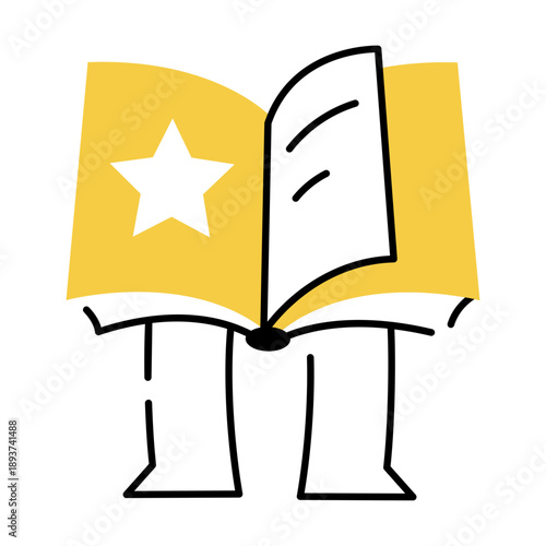 A hand drawn style illustration showing a clock
