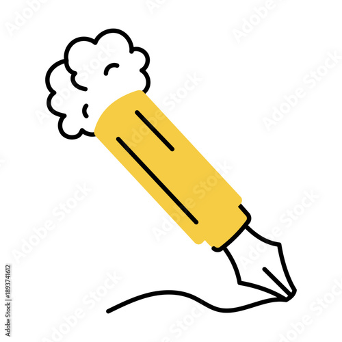 A hand drawn style illustration showing a clock
