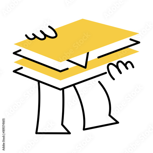 A hand drawn style illustration showing a clock
