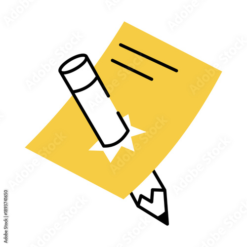 A hand drawn style illustration showing a clock
