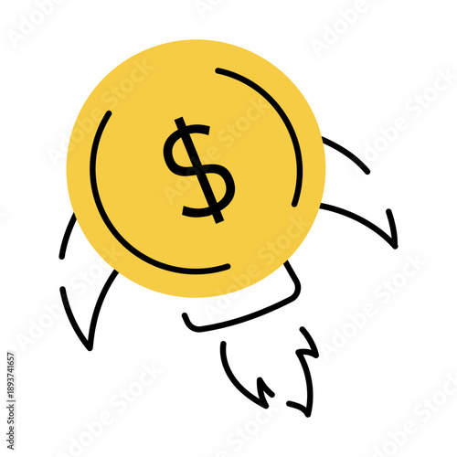 A hand drawn style illustration showing a clock
