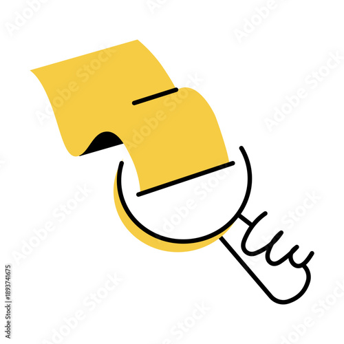 A hand drawn style illustration showing a clock
