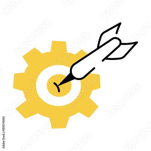 A hand drawn style illustration showing a clock
