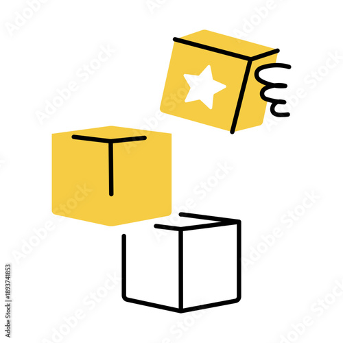 A hand drawn style illustration showing a clock
