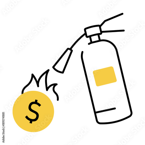 A hand drawn style illustration showing a clock
