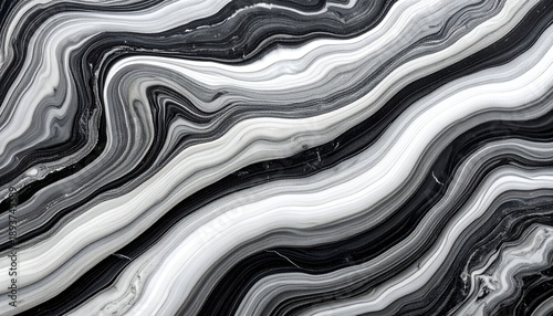 Swirling abstract pattern with grayscale tones, mimicking the look of marble or stone