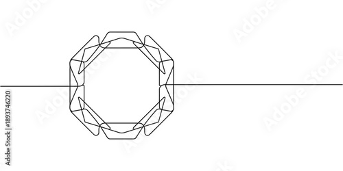Continuous line drawing of a black square. One-line icon of a geometric frame. A sketch of a rectangular frame. Vector editable line illustration, A single line drawing of a triangle. pro vector.