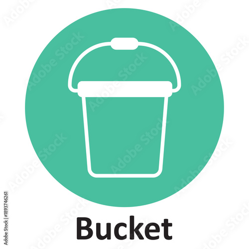Wallpaper Mural Bucket Vector icon which can easily modify or edit Torontodigital.ca