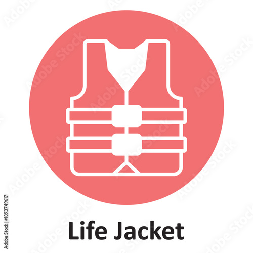 Wallpaper Mural Life Jacket  Vector icon which can easily modify or edit Torontodigital.ca