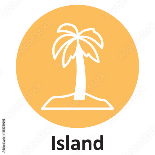 Wallpaper Mural Island Vector icon which can easily modify or edit Torontodigital.ca