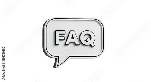 FAQ Speech Bubble Icon