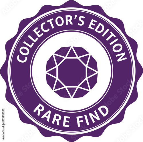 Purple Collector's Edition Rare Find Badge Icon for Premium Limited Edition Products