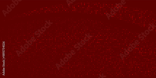 Abstract background of red dots on black background, vector illustration