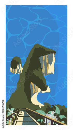 Bali travel background