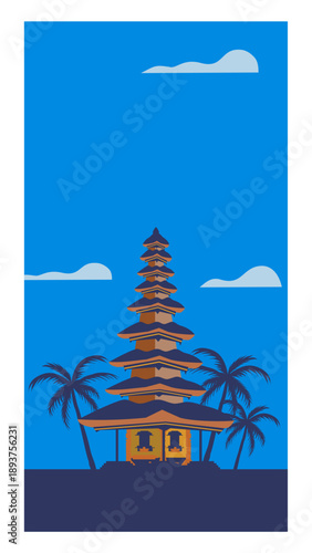 Bali travel background