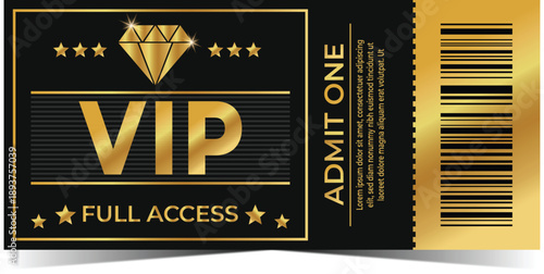 Gold VIP admit ticket
