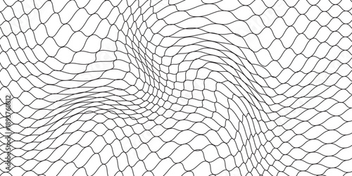 Curved net pattern. Seamless design for sportswear or equipment like soccer goals, volleyball nets, basketball hoops, hockey nets, and athletic gea