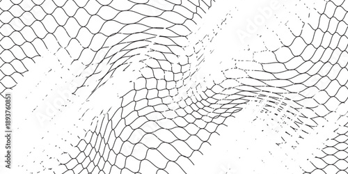 Curved net pattern. Seamless design for sportswear or equipment like soccer goals, volleyball nets, basketball hoops, hockey nets, and athletic gea