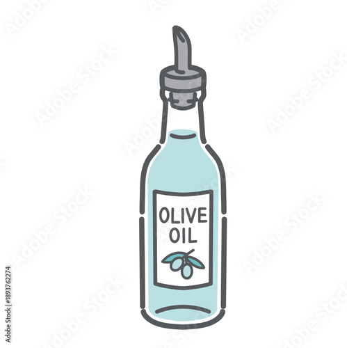 オリーブオイルのイラスト（良質な脂質/オレイン酸）