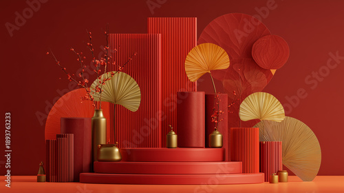 Wallpaper Mural christmas card with candles Torontodigital.ca