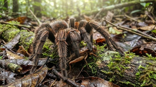 Tarantula preying on Cricket(コオロギを捕食するタランチュラ)