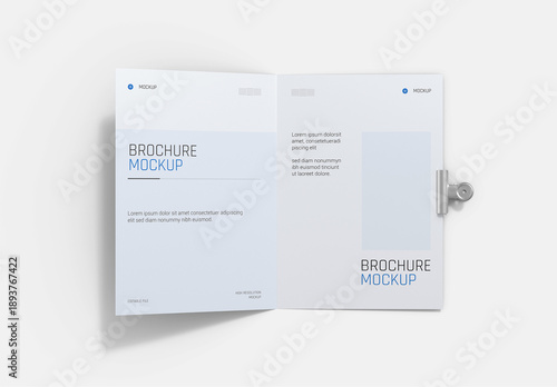 Open Brochure Mockup Template