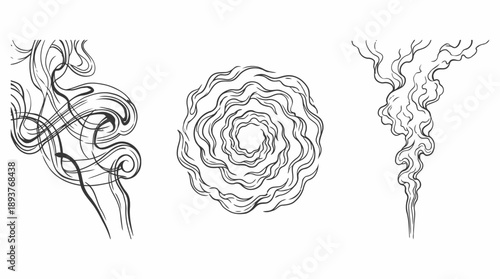 Abstract Line Illustrations, Creative Design, Minimalist Style
