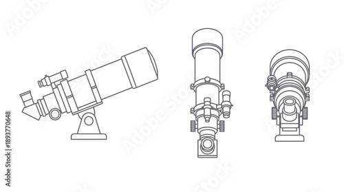 Telescopes in Detail, Science Workshop, Indoor Environment, Close-Up View