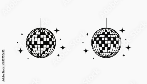 disco ball vector illustration