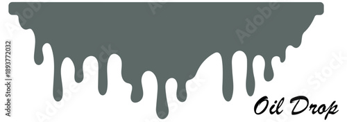 Ink drip and blob paint, splatter and splash set. Black dripping ink. ink seamless pattern. Liquids dripping paint drop. Various dripping black paint