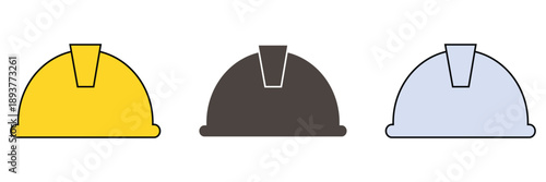 Helmet icon vector illustration. Motorcycle helmet sign and symbol. Construction helmet icon. Safety helmet eps 10