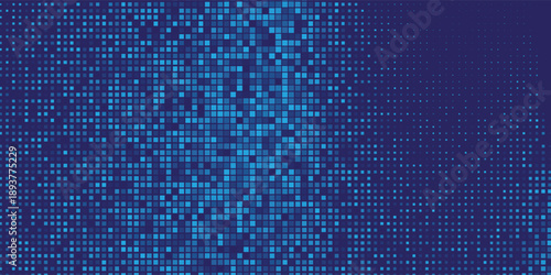 Elegant Blue tiles pattern. Classic design mosaic art