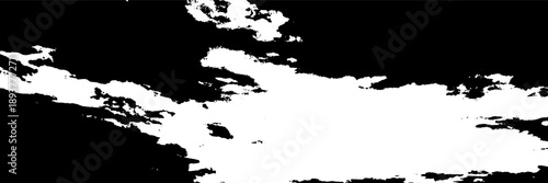 Banner in grunge style. Black and white abstract graphics universal use