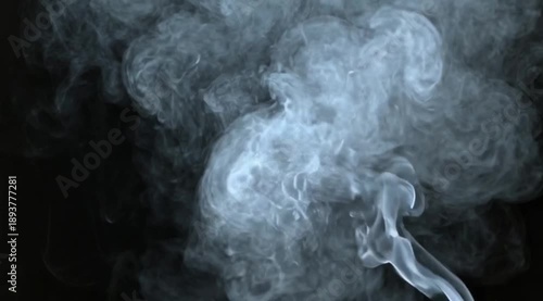 smoke on black background
