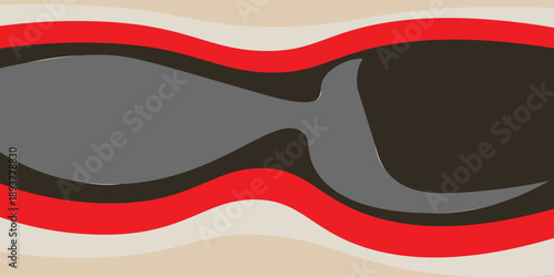 Abstract photo of red gray white and black