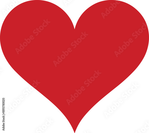 Vibrant Red Heart Shape Vector Graphic Isolated on a Clean White Background, Symbolizing Deep Love, Passion, Romance, and Affection for Valentine's Day Designs. Free Download Vibrant Red Heart Shape Vector Graphic Isolated on a Clean White Background, Symbolizing Deep Love, Passion, Romance, and Affection for Valentine's Day Designs. - GFXLoad