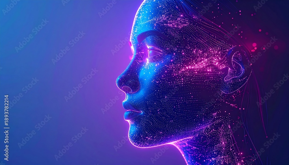 Fototapeta premium Artificial Intelligence Assistant Concept With Futuristic Digital Assistant Visualization