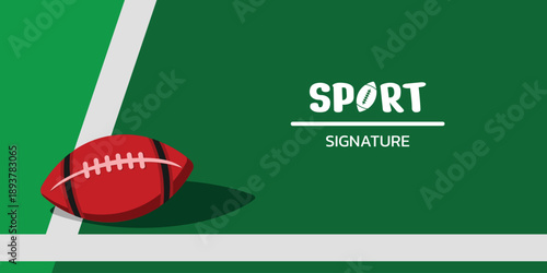 background of rugby ball on the field, american football, sports tournament.