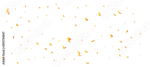 Vibrant Celebration Confetti Dynamic Abstract Pattern of Scattered Shapes, Golden Ribbons, and Festive Elements for New Year 2026, Birthdays, and Joyous Event Design Backgrounds.